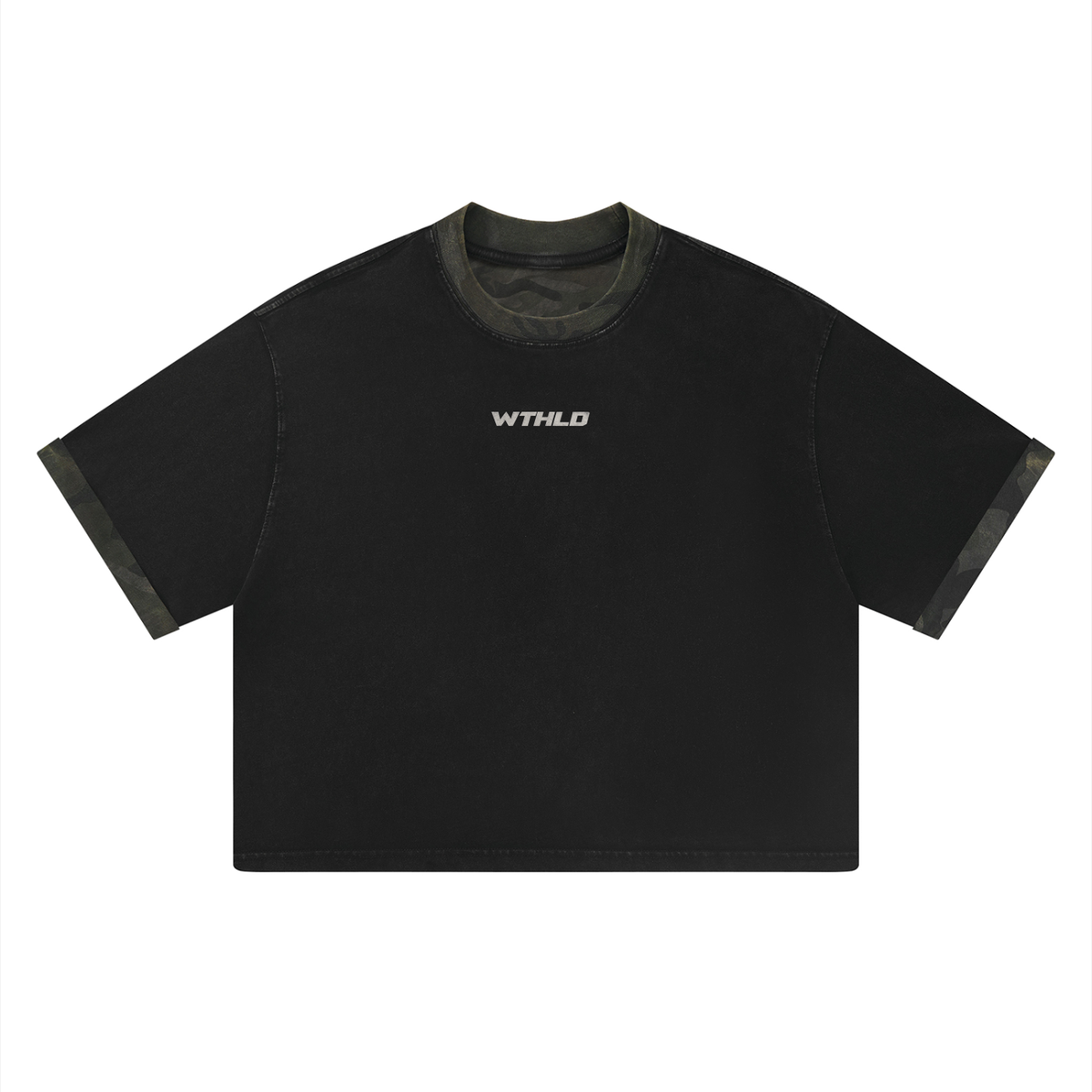 Unisex Essential Washed Boxy Panel T-Shirt