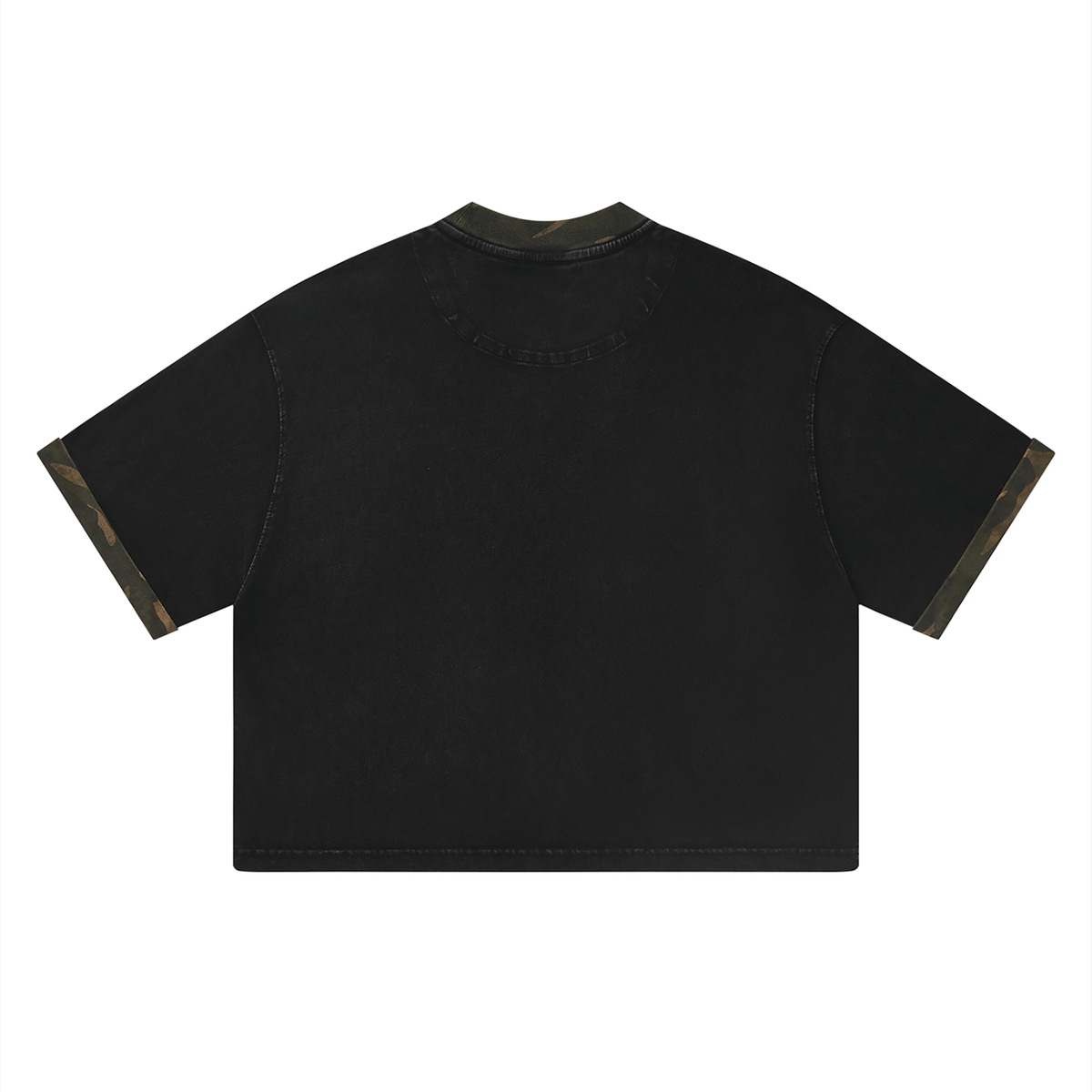 Unisex Essential Washed Boxy Panel T-Shirt